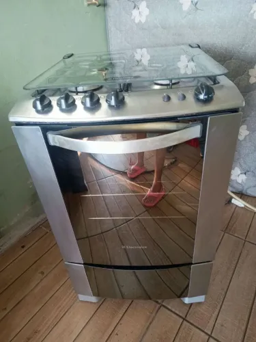 Fogão Eletrolux top de inox espelhado TD ok só usar