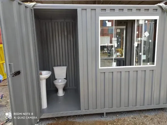 Banheiro Container para Obra com opções de cores e medidas