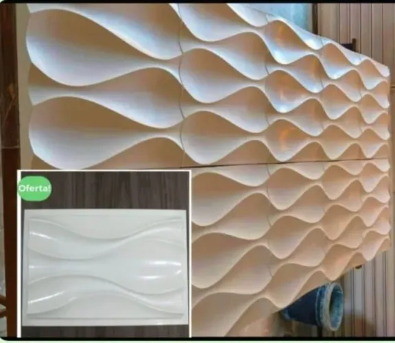 Placas de gesso 3D, seu ambiente belíssimo. 