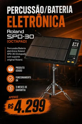 Roland SPD-30 Octapad com suporte Roland