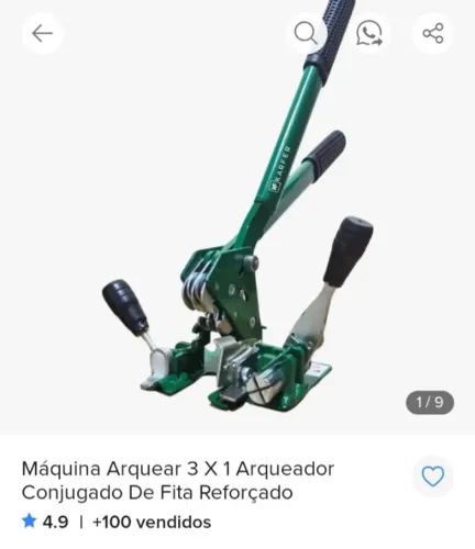 Máquina para amarrar fitas de cargas