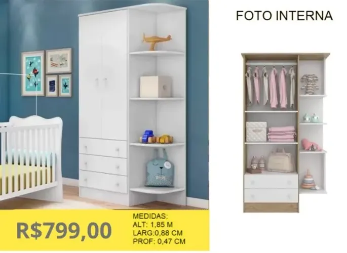 ROUPEIRO INFANTIL A PRONTA-ENTREGA 