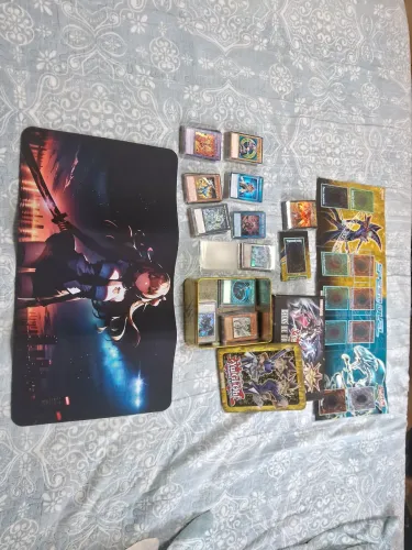 Mega lote, Yu-gi-oh cartas, caixas, playmats e sleevs
