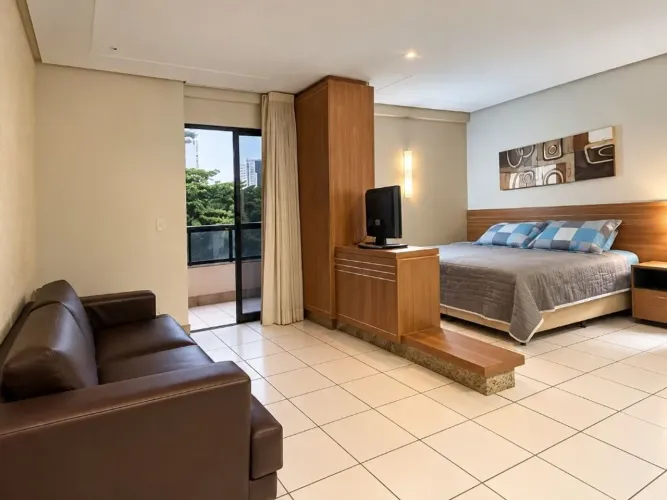 Flat mobiliado com 1 dormitório à venda, 35 m² por R$ 255.000 - Setor Oeste - Goiânia/GO