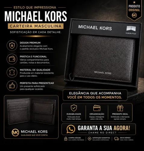 Carteira masculina Michael kors original 