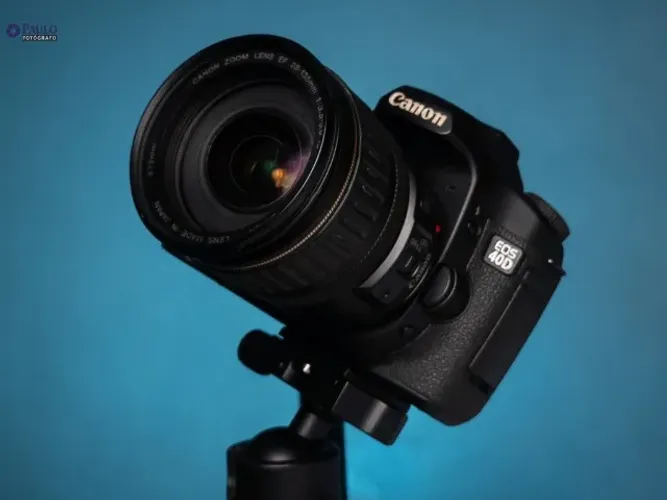 Kit Estudio Completo: Canon 40d + lente 28-135mm macro + Flash + softbox com grid e Radio 