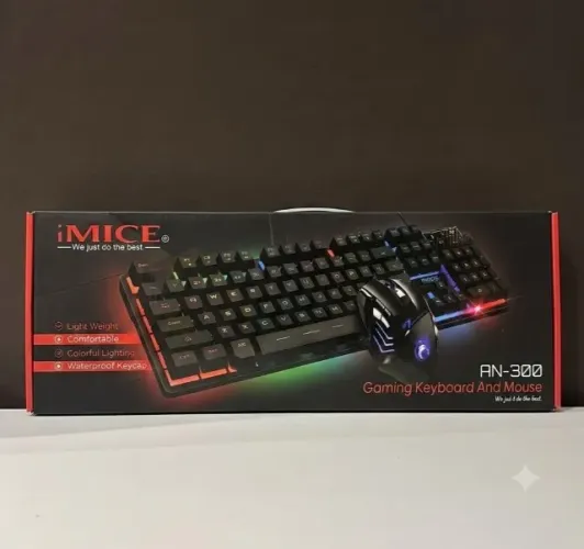 TECLADO e MOUSE COM FIO RGB - FAÇO ENTREGA
