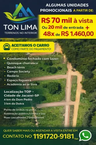 Lote/Terreno para venda tem 1000 metros quadrados em Centro - Jacareí - SP