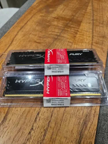 Memória  DDR4 FURY e HYPERX 8GB 3200 MHZ