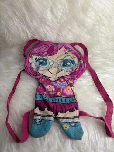 Bolsa Infantil Estilo Sacola Bonequinha Rosa Transversal