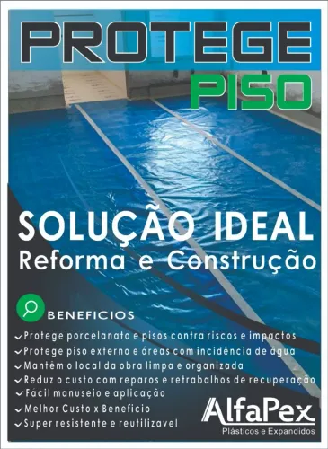 Salva, protecao para piso BOLHA 25mt x 1,00mt
