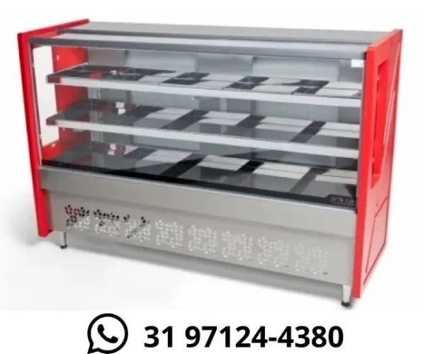 Balcão de Carnes Avícola Vermelho 1,75M Polar