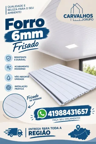 FORRO 6mm FRISADO BRANCO
