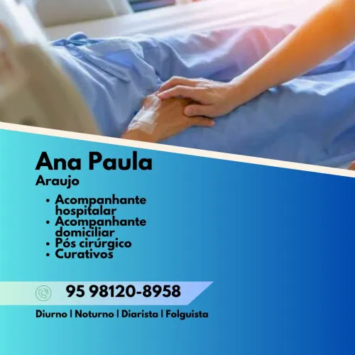 Acompanhante hospitalar e domiciliar.
