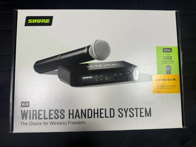 Microfone Shure BLX24/SM58 - NOVO