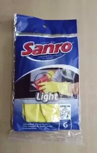 Kit luvas látex sanro