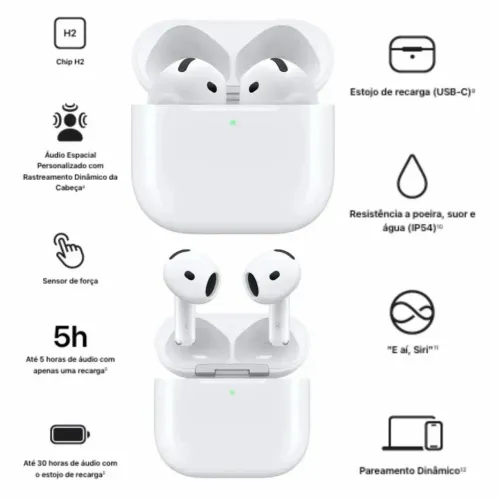 AirPods 4 com cancelamento de ruído