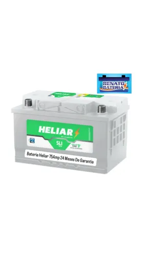 Bateria Heliar 75Amp $700,00 24 Meses De Garantia Original De Montadora