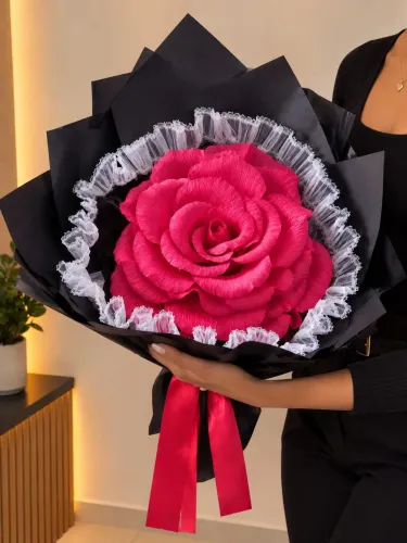 Buquê Rosa Eterna Gigante com Led