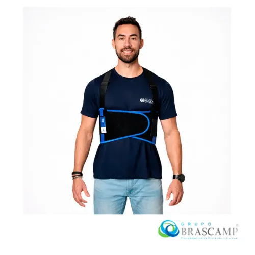 Cinto Ergon Preto Refletivo EXG - BRASCAMP