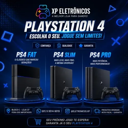 PLAYSTATION 4 SEMINOVOS