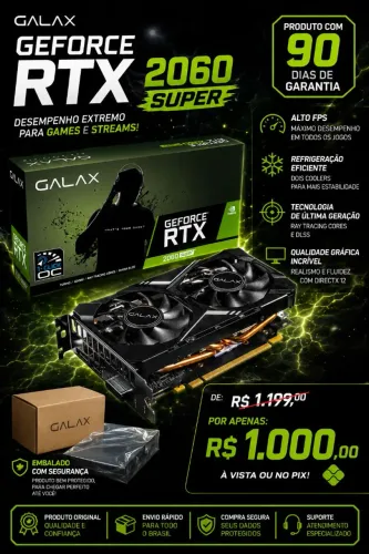 Placa de vídeo rtx 2060