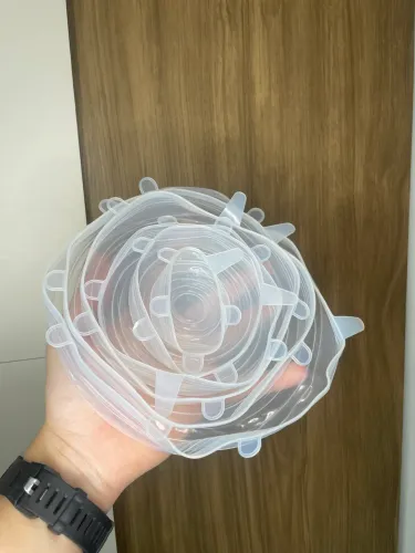 Kit 6 Tampas Em Silicone | utensílios para cozinha