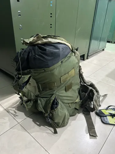 Mochila GC militar US original e preparada para curso operacional 