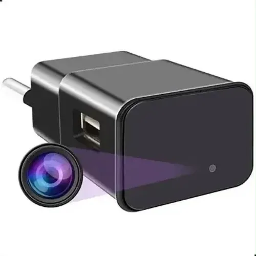 Câmera Espiã Click Z15 1080P Wi-Fi Carregador Tomada USB Full HD
