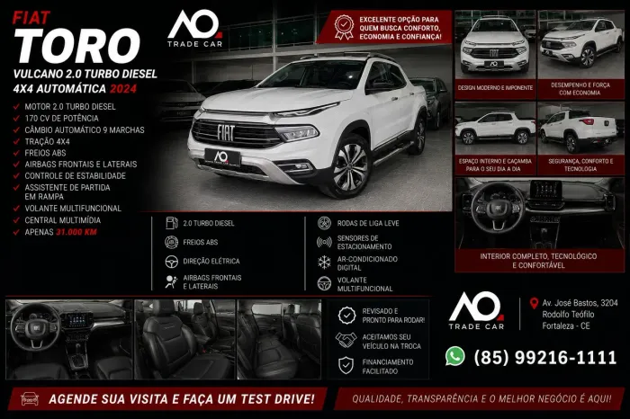 Fiat Toro Volcano 2.0 16V 4X4 TB Diesel Aut. 2024