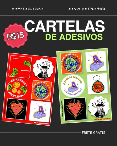 Adesivos personalizado para celular, MacBook, tablet e garrafas