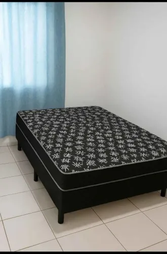 CAMA CASAL BOX CONJUGADA 20CM COM MOLAS ENSACADAS OU SEM 