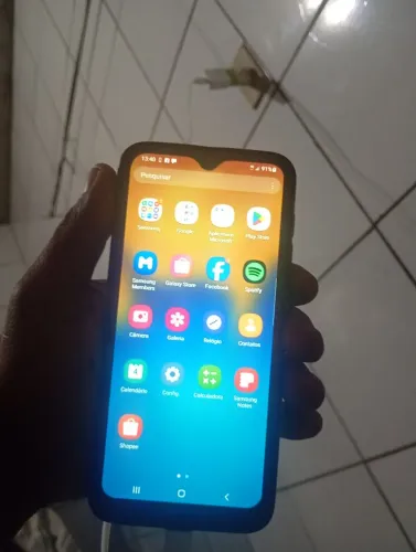 Celular A20. Azul ótimo estado