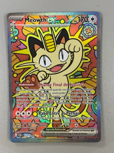 Meowth ex 121/088 - Special Illustration Rare (SAR) | Equilíbrio Perfeito | Pokémon TCG