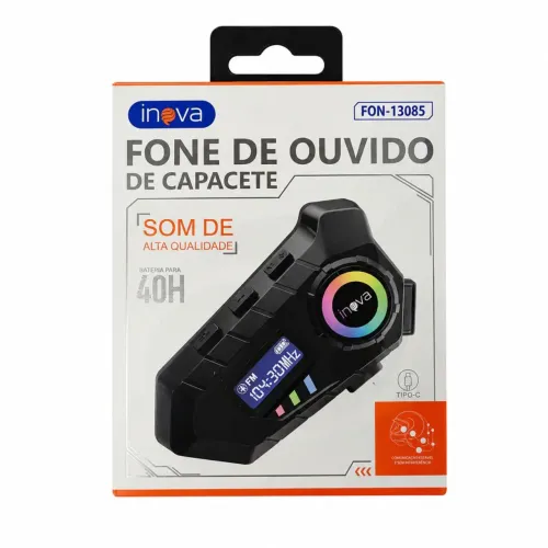 Fone de Ouvido para Capacete Bluetooth Inova