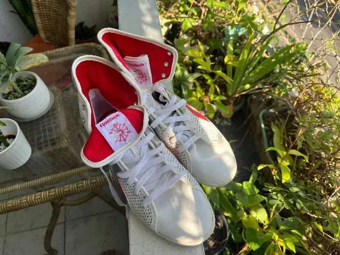 Tenis Reebok Branco Vermelho Tamanho 39