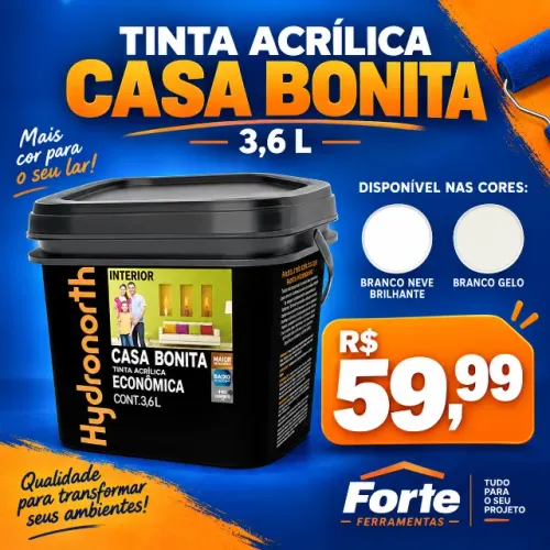 Tinta Acrílica Casa Bonita Hydronorth 3,6 L