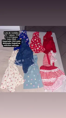 Lote de infantil 7 peças 