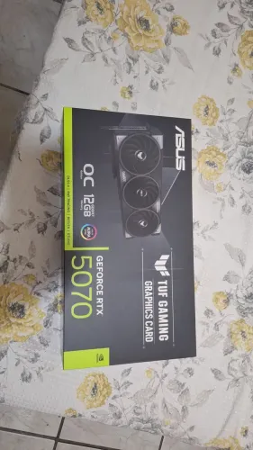 RTX 5070 Asus Tuf Game, aceito 9070 XT menos de 1 ano