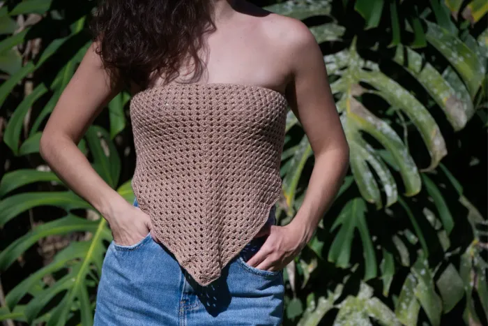 Cropped bege 