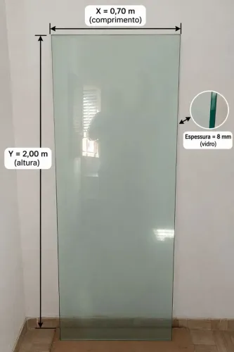 Folhas de vidro temperado para box de banheiro