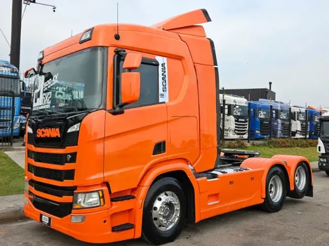 Scania R500 6x2 Ano 2021 Teto Alto Euro 5 Aut Retarder Multimidia Rodas de Alumínio