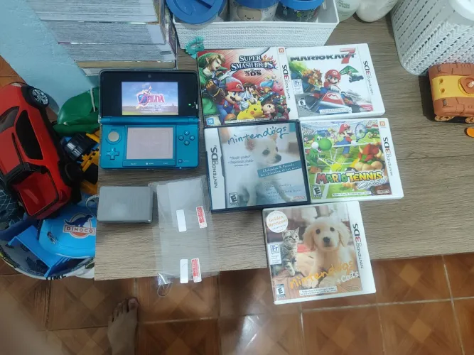 Nintendo 3ds old Desbloqueado + 5 jogos físicos e 128gb