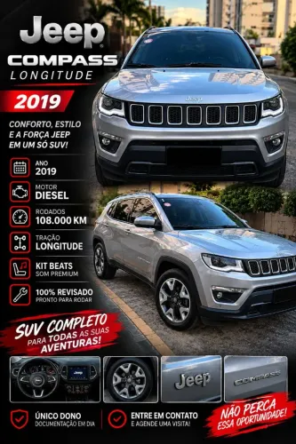 Jeep Compass Longitude 2.0 4X4 Dies. 16V Aut. 2019