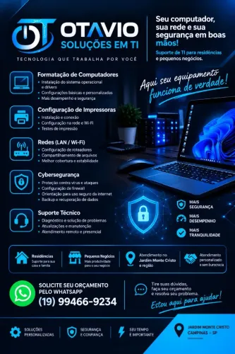 Precisa de suporte em TI profissional e rápido?
