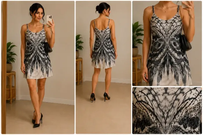 Vestido feminino da marca Ilícito, usado apenas 1 vez e em excelente estado de conservação