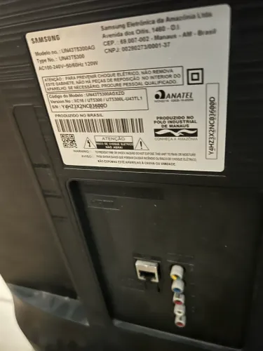 Tv Samsung smart led 43? defeito tela