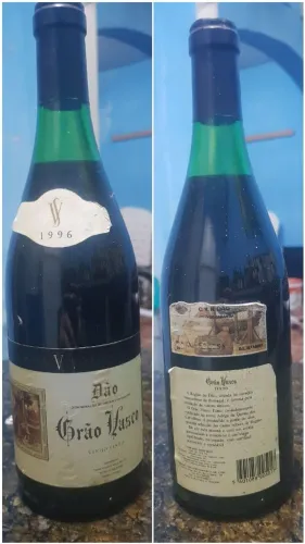 Vinho Antigo Grão Vasco 1996 - Decoração de Adega e Coleção