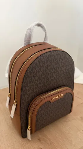 Mochila Michael Kors Jaycee Média Marrom - Original | Nova | Importada EUA