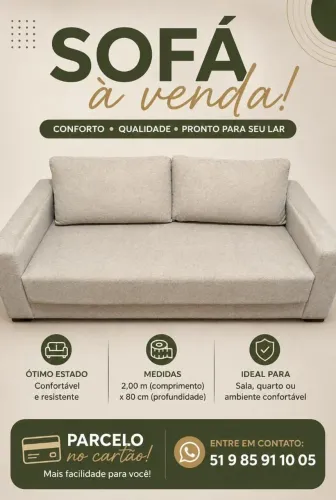 Sofá *Entrar em contato antes da compra*
